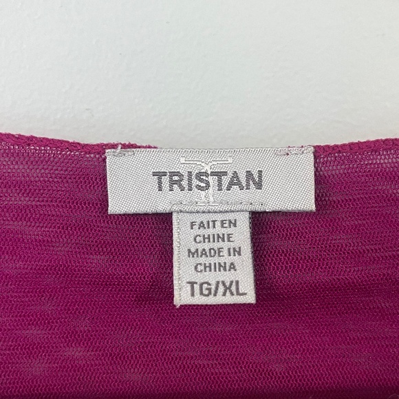 Tristan Sparkly long sleeve tee in fushia size XL - Picture 3 of 6